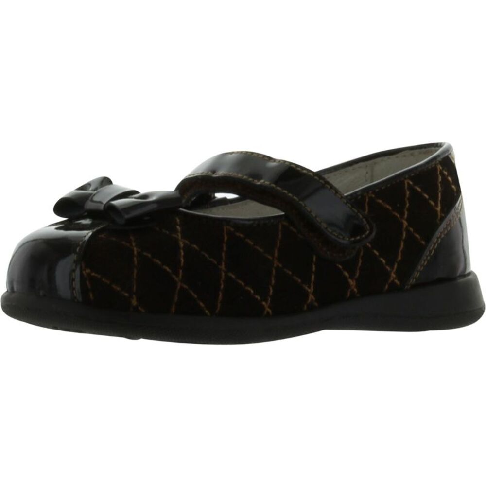 Andanines H25020 Brown Patent ToddlerG flats-shoes 24 NEW